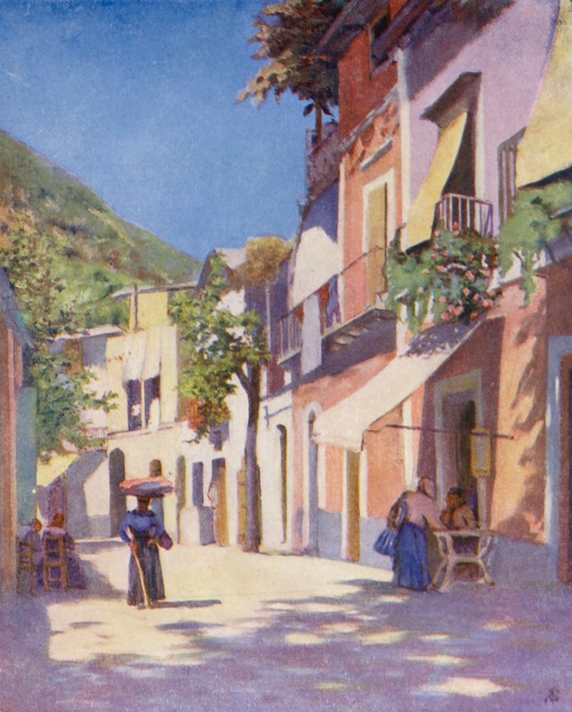 Strada a Casamicciola, Ischia da Augustine Fitzgerald