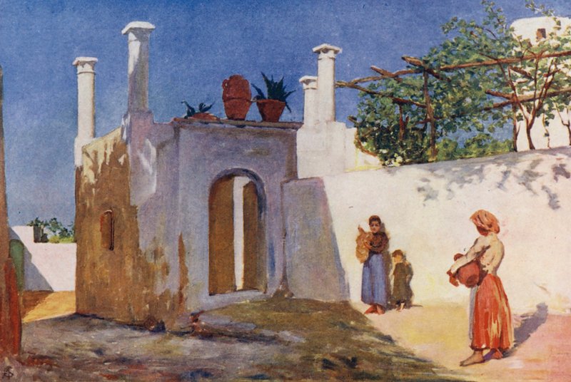 Strada del Villaggio di Caprili, Capri da Augustine Fitzgerald