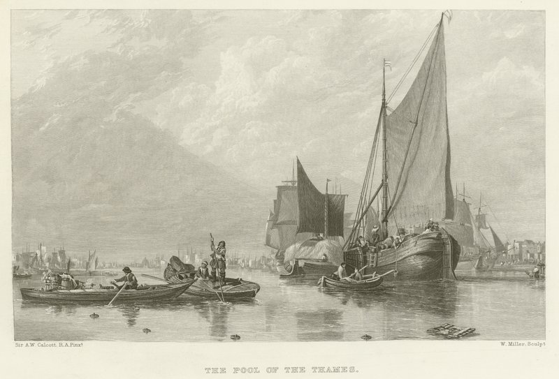 La piscina del Tamigi da Augustus Wall Callcott