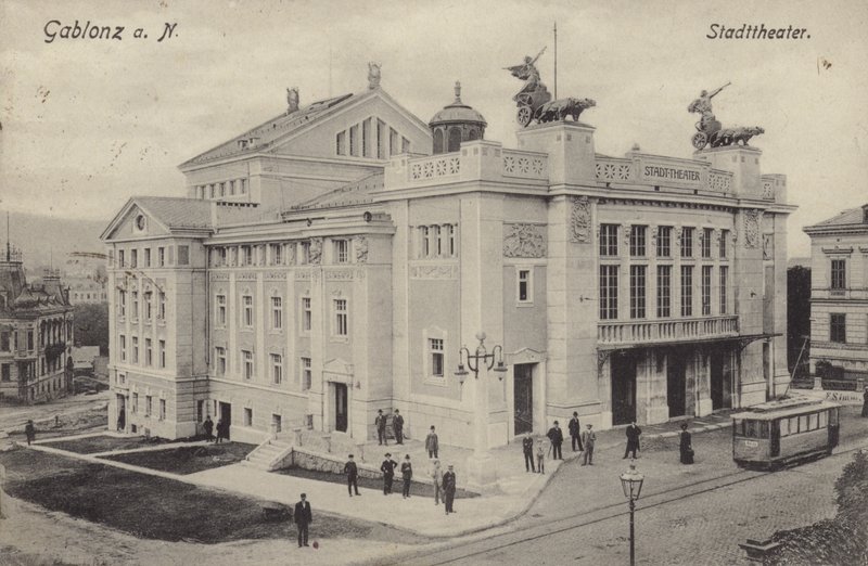Teatro, Gablonz an der Neisse, Austria da Austrian Photographer