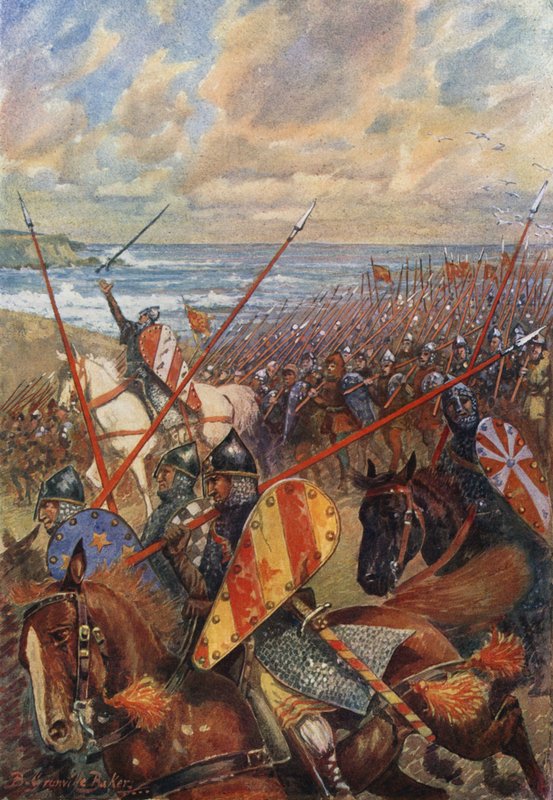 Lo Sbarco di Guglielmo il Conquistatore in Inghilterra, 28 settembre 1066 da B. Granville Baker