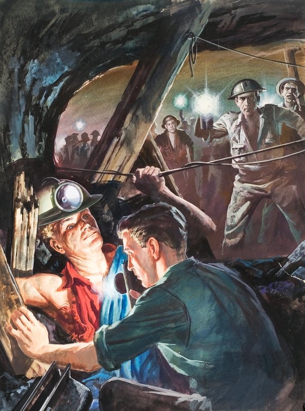 Dr. Andrew Manson (gouache su carta) da Barrie Linklater