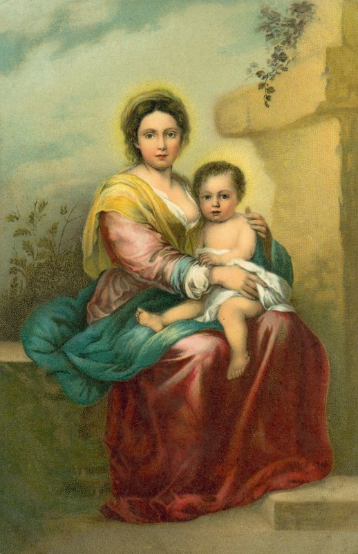 La Vergine e il Bambino da Bartolome Esteban (after) Murillo