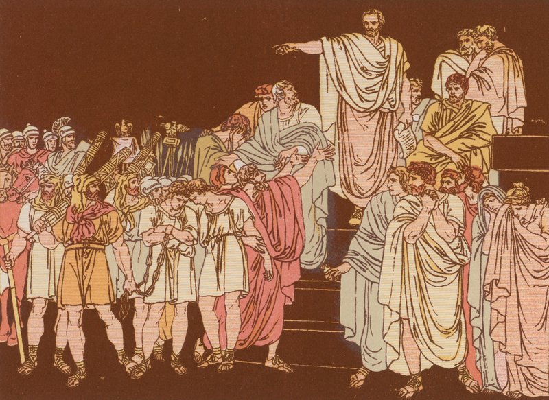 Bruto condanna i suoi figli a morte da Bartolomeo Pinelli