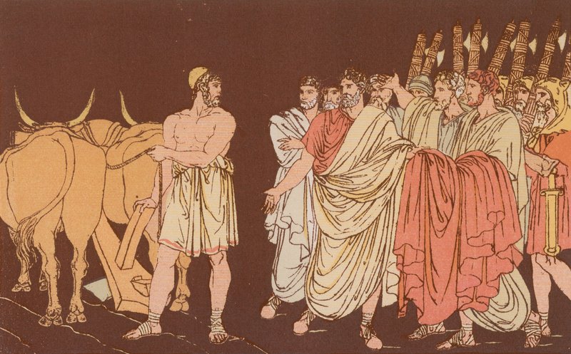 Cincinnato chiamato a essere dittatore da Bartolomeo Pinelli