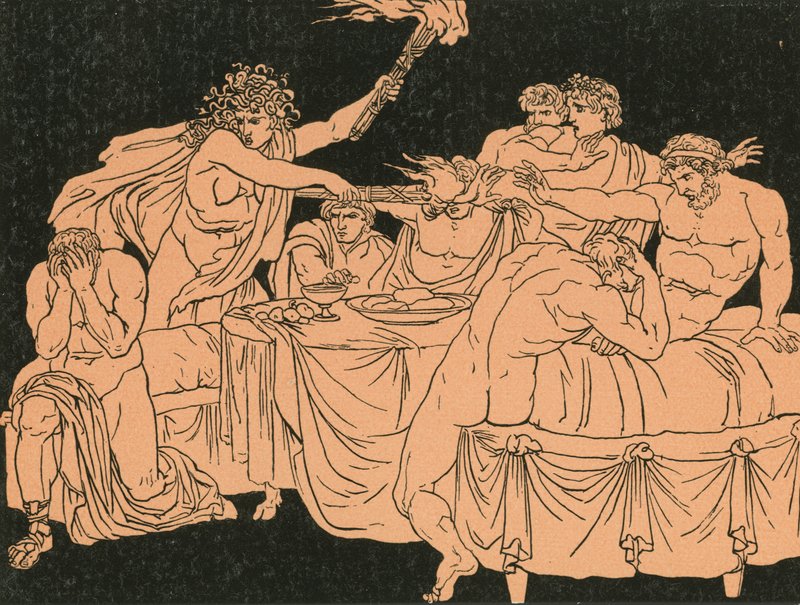 La furia al banchetto da Bartolomeo Pinelli