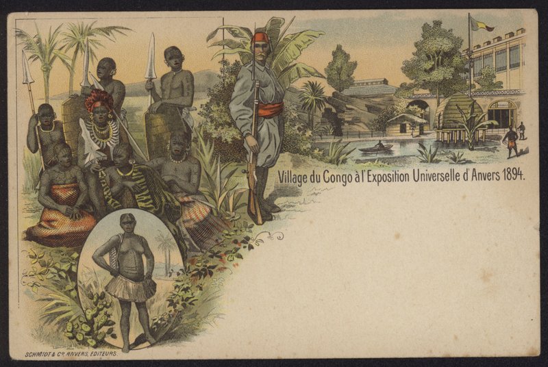 Villaggio congolese esposto all