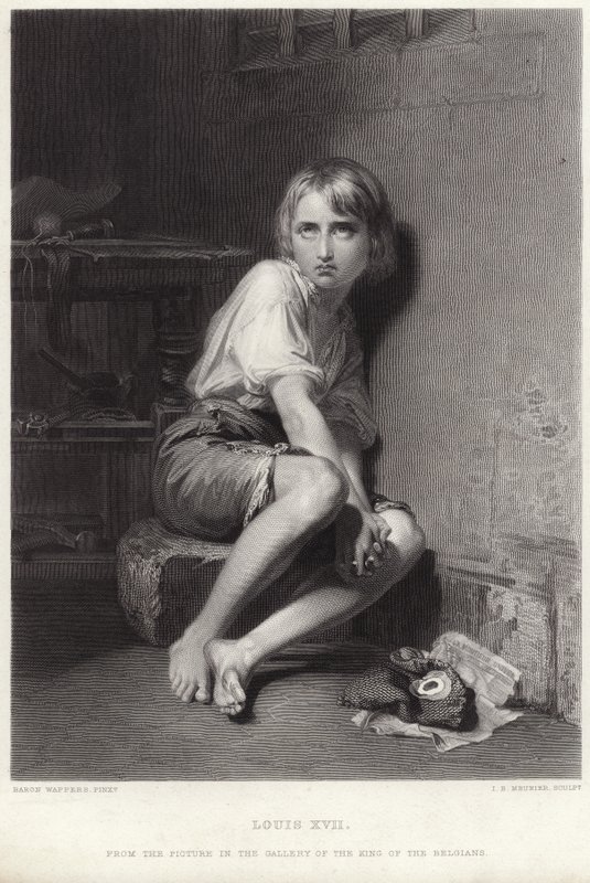 Luigi XVII nel Tempio da Belgian School