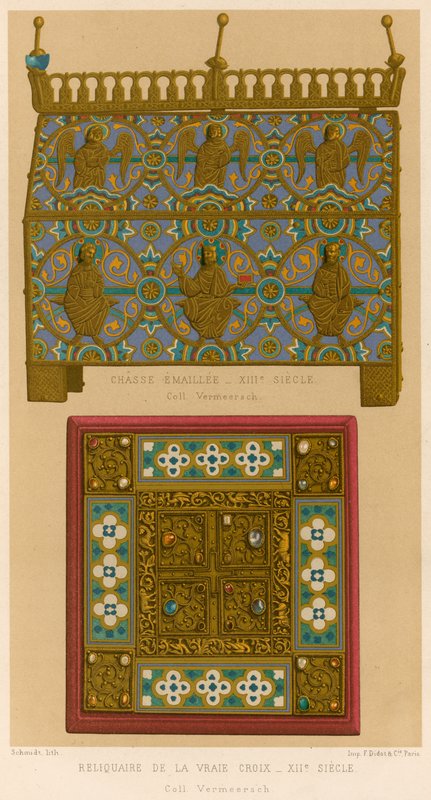Reliquiario della Vera Croce, XII secolo da Belgian School