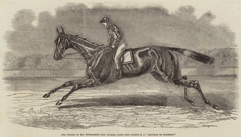Il vincitore delle Newmarket July Stakes, il fratello BC di Lord John Scott a Elthiron da Benjamin Herring