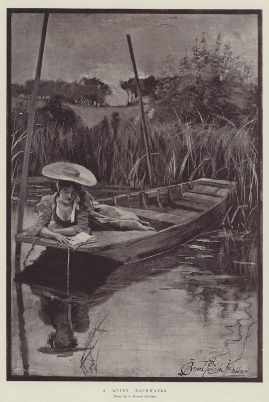 Un tranquillo ruscello da Bernard Partridge