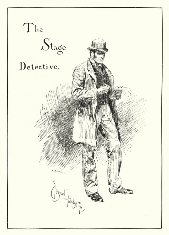 Il detective di scena (incisione) da Bernard (after) Partridge