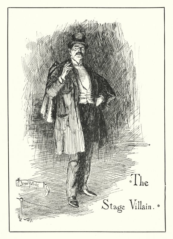 Il cattivo del palcoscenico (incisione) da Bernard (after) Partridge
