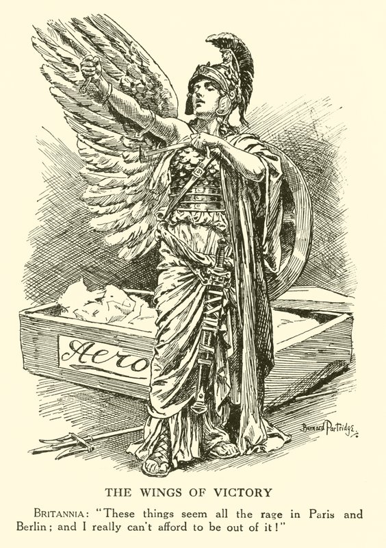 Le ali della vittoria da Bernard (after) Partridge