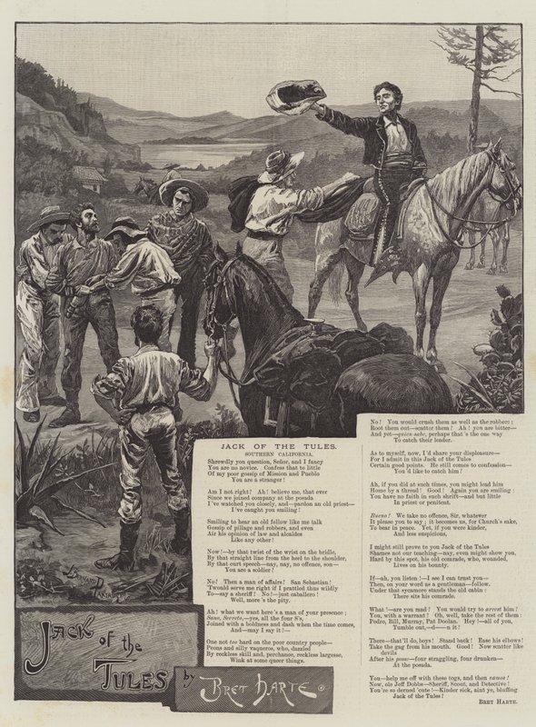 Jack of the Tules, di Bret Harte da Bernard Partridge