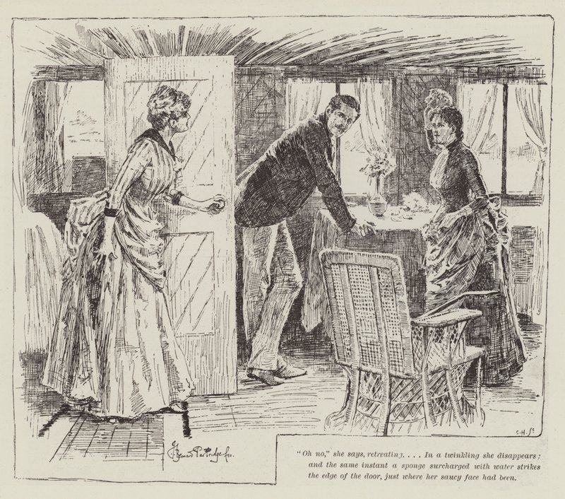 Le strane avventure di una casa galleggiante, di William Black da Bernard Partridge