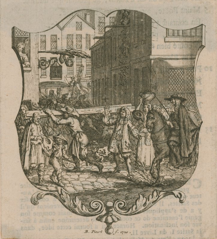Una scena di Londra da Bernard Picart
