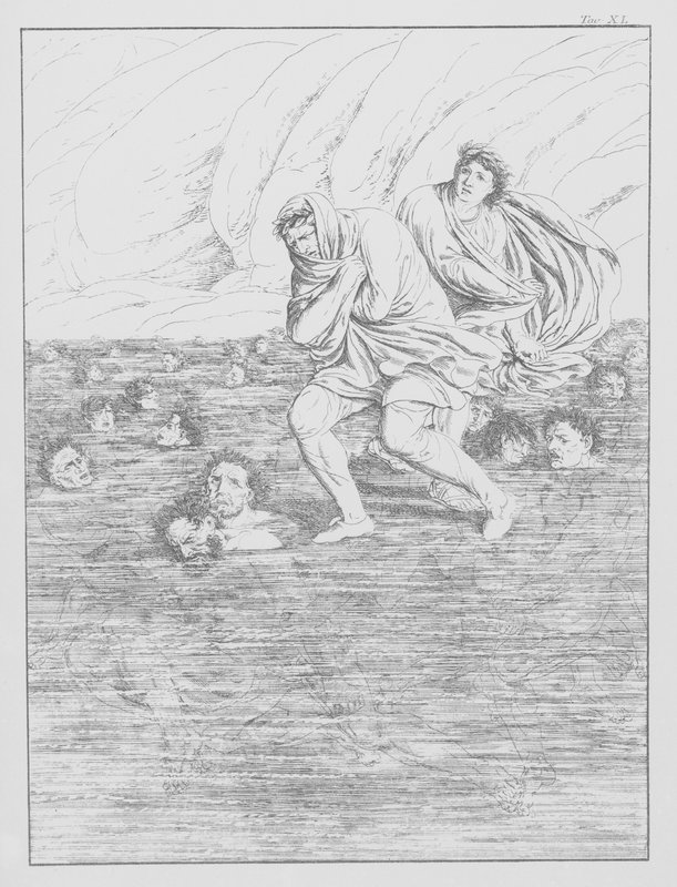 La Divina Commedia di Dante, Inferno, Tavola XL da Bernhard Schuler