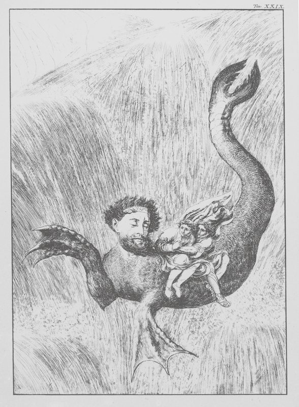 Divina Commedia di Dante, Inferno, Tavola XXIX (litografia) da Bernhard Schuler