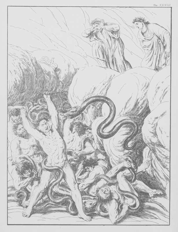 La Divina Commedia di Dante, Inferno, Tavola XXXVII da Bernhard Schuler