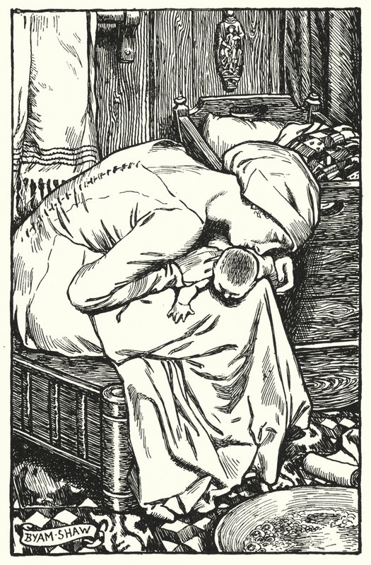 Illustrazione per The Cloister and The Hearth di Charles Reade (litografia) da Byam (after) Shaw
