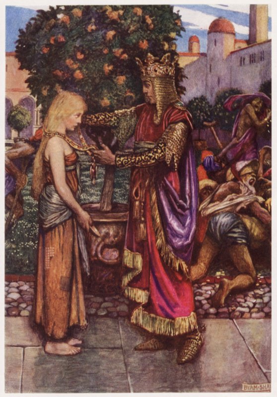 "Il re la richiamò, e a lei diede la sua catena" da Byam (after) Shaw