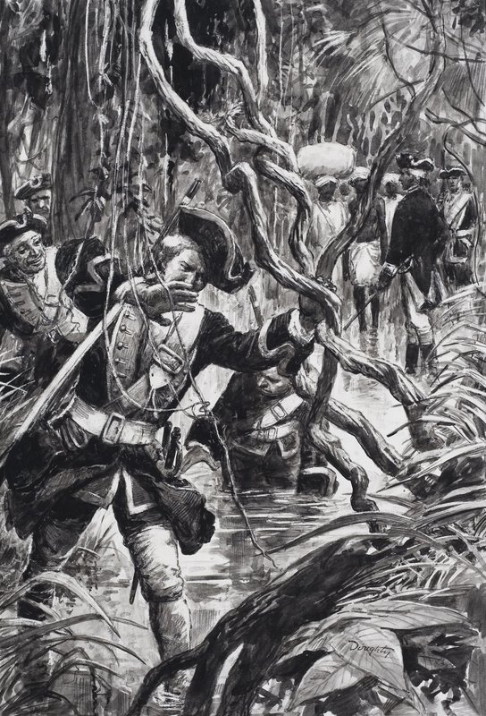Clive of India (gouache su carta) da C.L. Doughty
