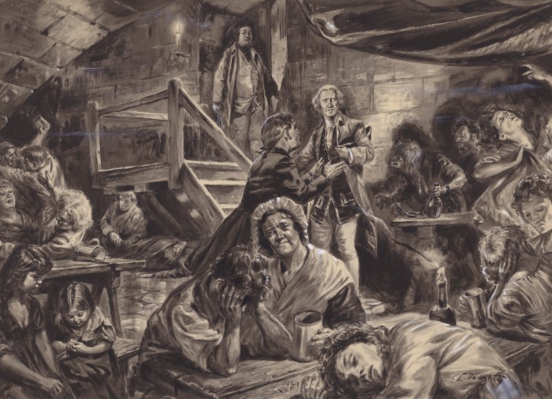 Scena di prigione inglese da C.L. Doughty