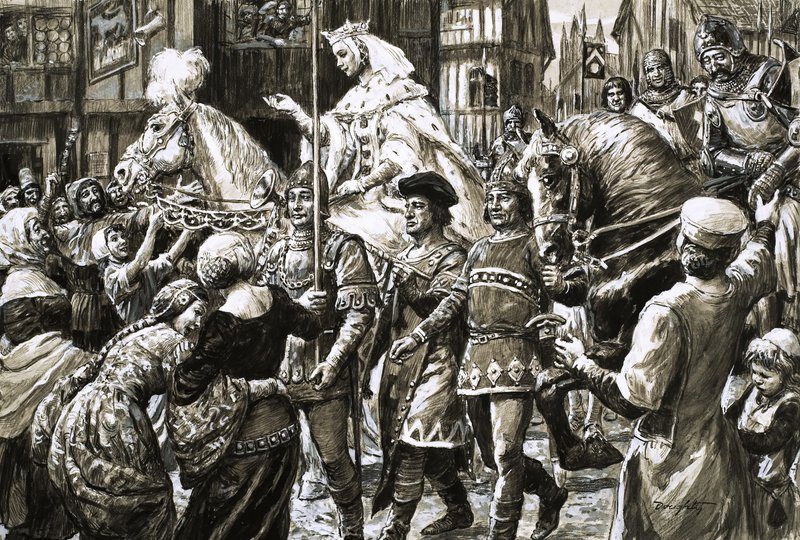 Il popolo inglese accoglie l