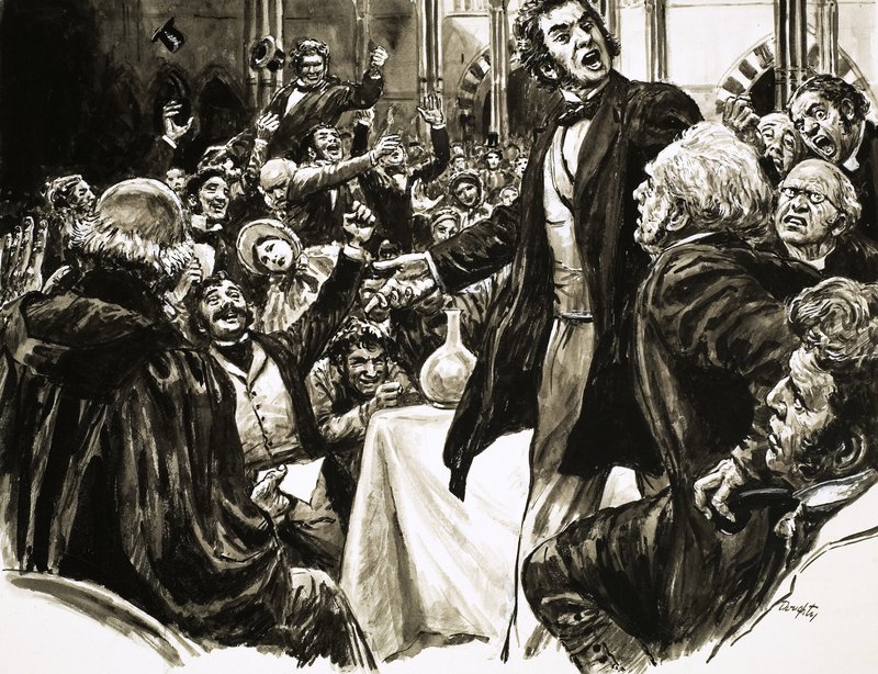 Thomas Huxley sulla piattaforma delle conferenze da C.L. Doughty