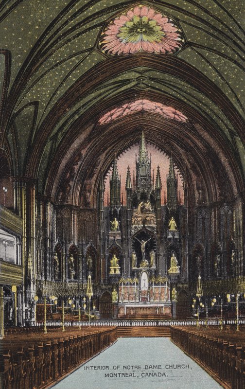 Interno della chiesa di Notre Dame, Montreal, Canada (foto) da Canadian Photographer