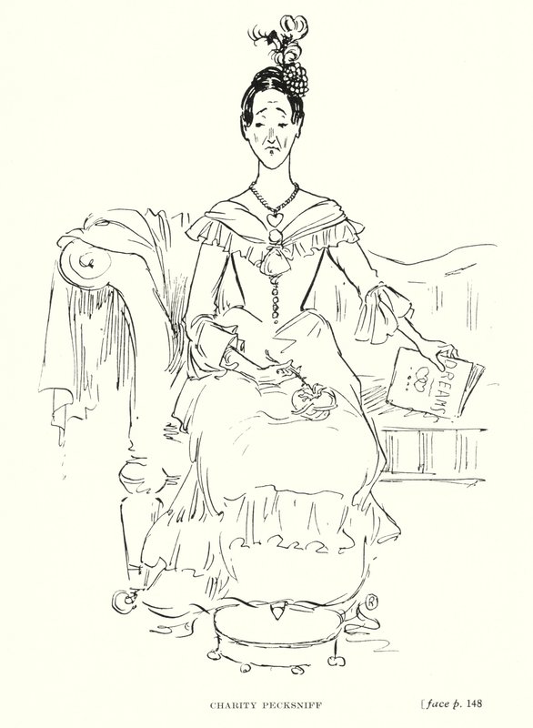 Personaggio di Dickens: Charity Pecksniff da Captain Edward Henry Handley Read