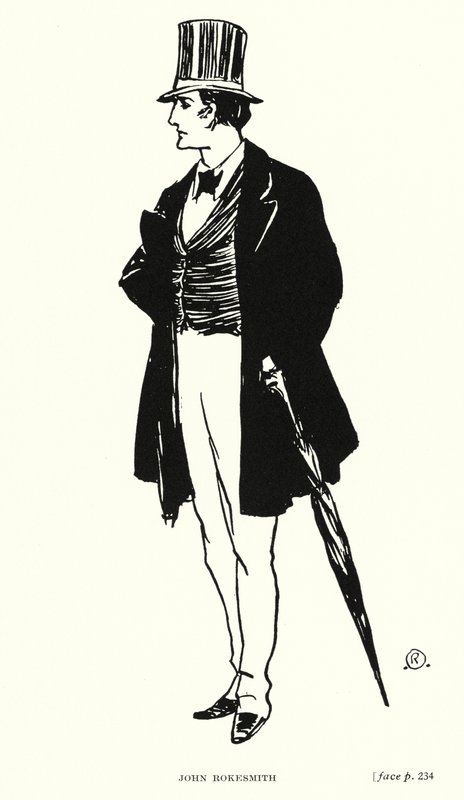 Personaggio di Dickens: John Rokesmith (litografia) da Captain Edward Henry Handley Read
