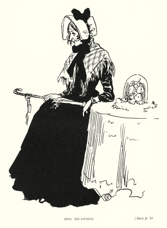 Personaggio di Dickens: Mrs Micawber da Captain Edward Henry Handley Read