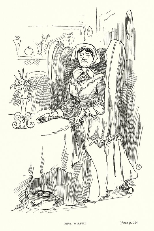 Personaggio di Dickens: Mrs Wilfer da Captain Edward Henry Handley Read