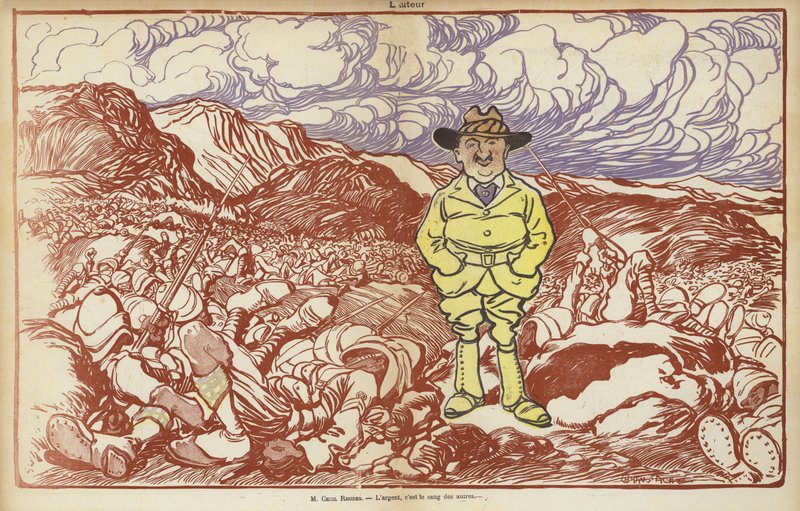 Cecil Rhodes, illustrazione per Le Rire da Caran d Ache
