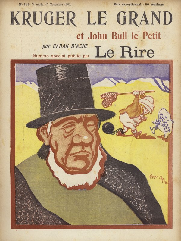 Paul Kruger, illustrazione per Le Rire da Caran d Ache