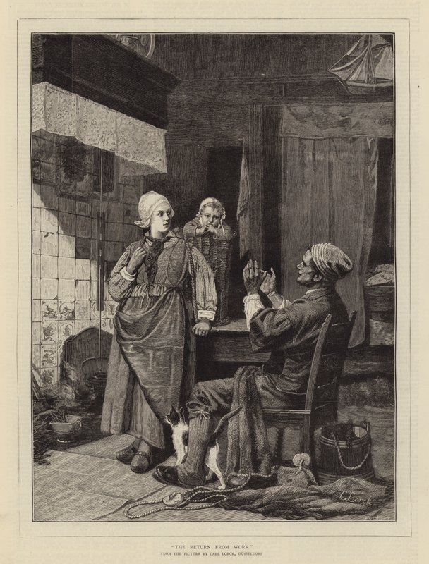 Il ritorno dal lavoro da Carl Julius Lorck