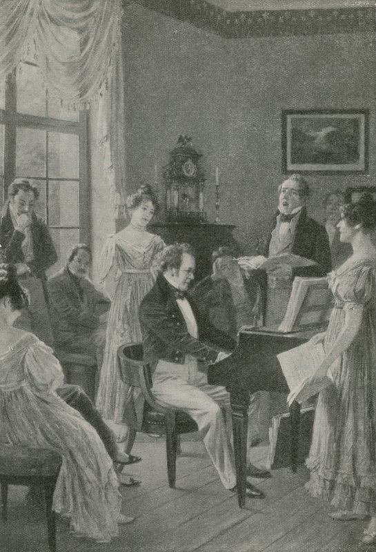 Il musicista suona una melodia da Carl Röchling