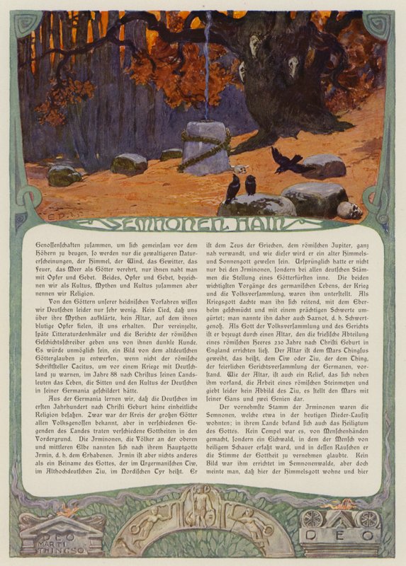Boschetto delle catene dei Semnoni da Carl Emil Doepler