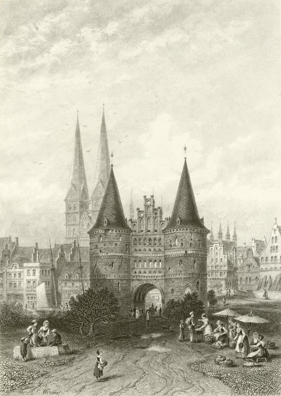 La Porta di Holstein, Lubecca da Carl Friedrich Heinrich Werner