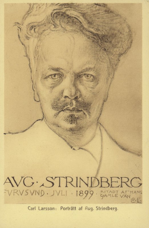 August Strindberg (1849-1912), drammaturgo, romanziere, poeta e artista svedese da Carl Larsson