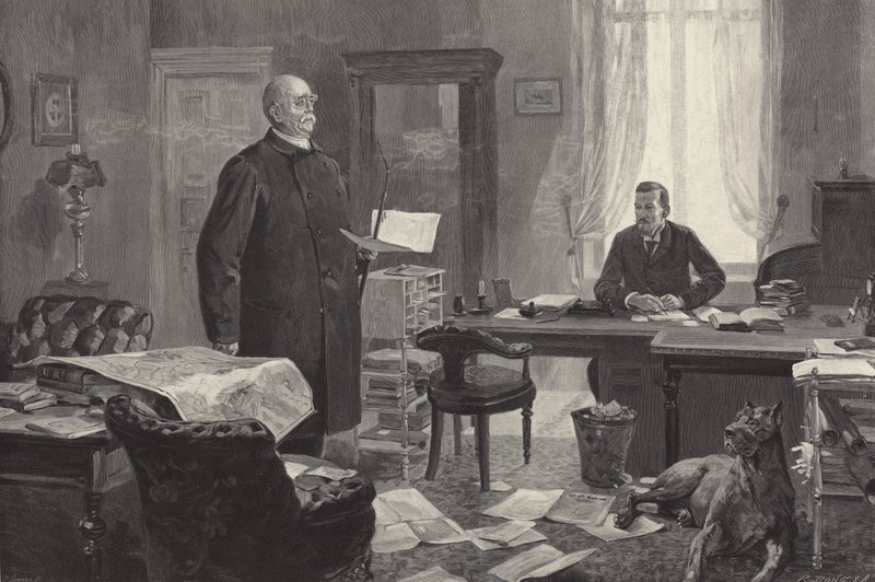 Bismarck che detta le sue memorie da Carl Ludwig Friedrich Becker