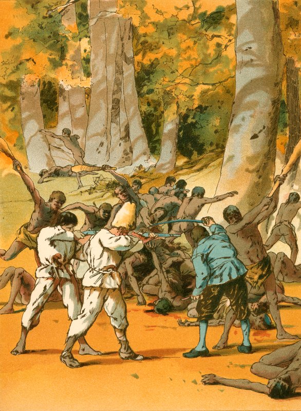 Un conflitto sanguinario per Robinson Crusoe da Carl Marr