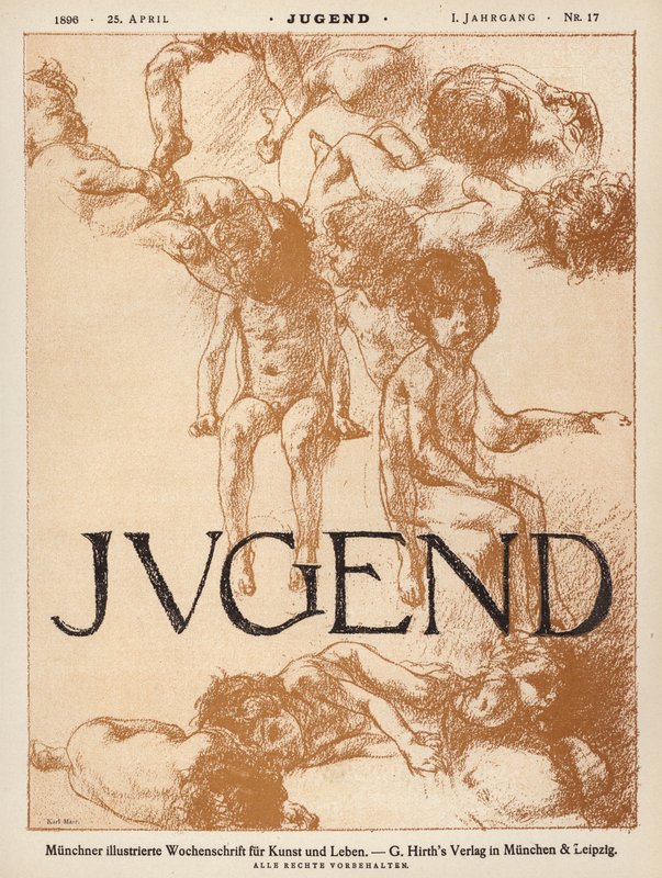 Illustrazione di copertina per la rivista Jugend da Carl Marr