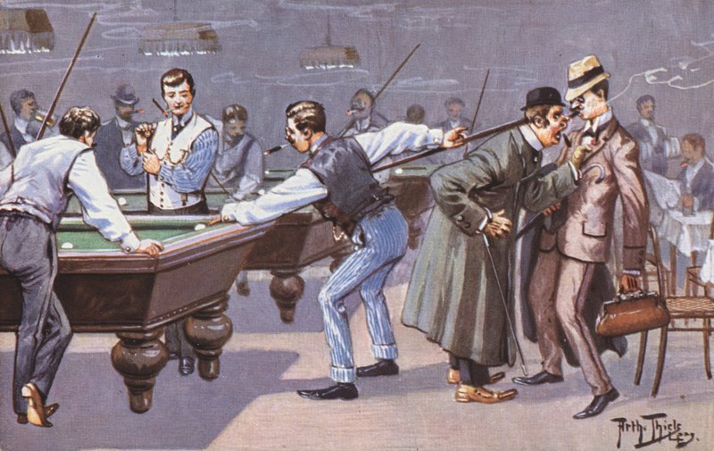 Scena comica in una sala da biliardo da Carl Robert Arthur Thiele