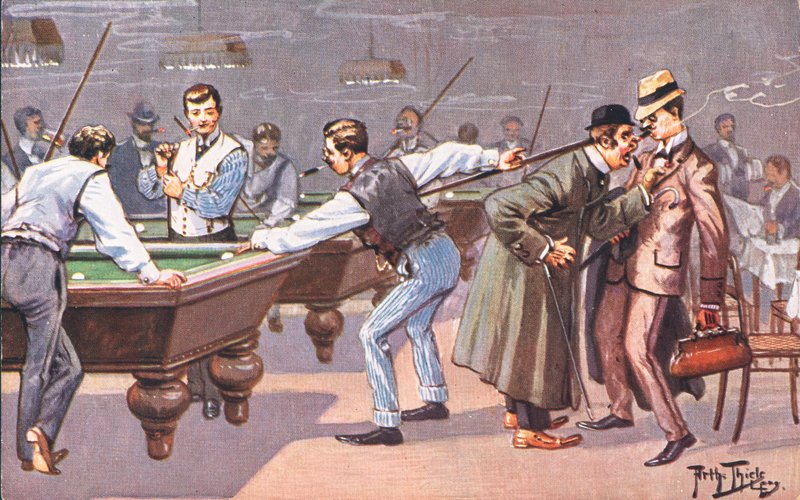 Giocando a biliardo da Carl Robert Arthur Thiele