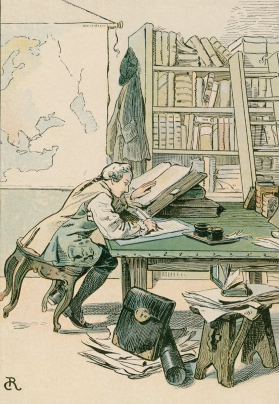 Federico il Grande (1712-1786) come Principe Ereditario a Kustrin da Carl Rohling