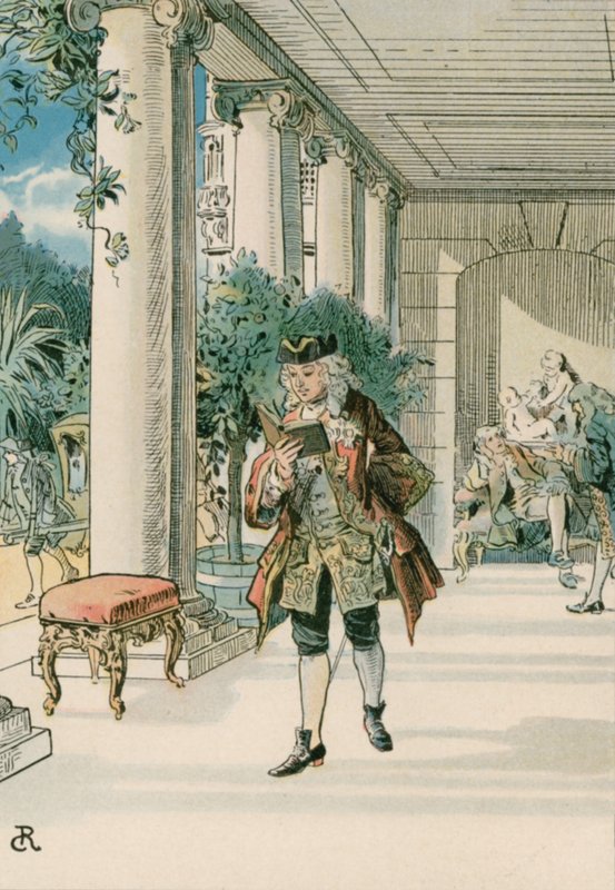 Federico il Grande (1712-1786) a Rheinberg da Carl Rohling