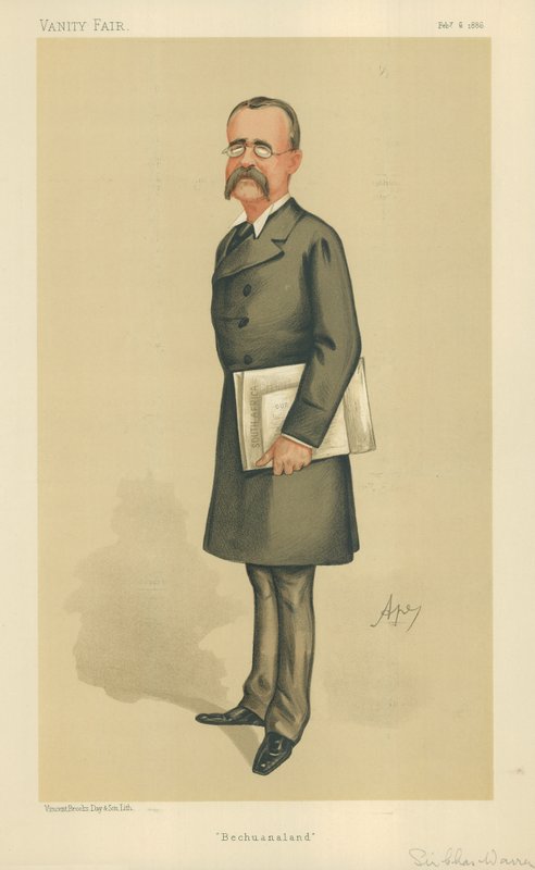 Maggiore Generale Sir Charles Warren, Bechuanaland, 6 febbraio 1886, caricatura di Vanity Fair da Carlo Pellegrini